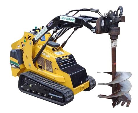 mini loader post hole digger|portable post hole digger.